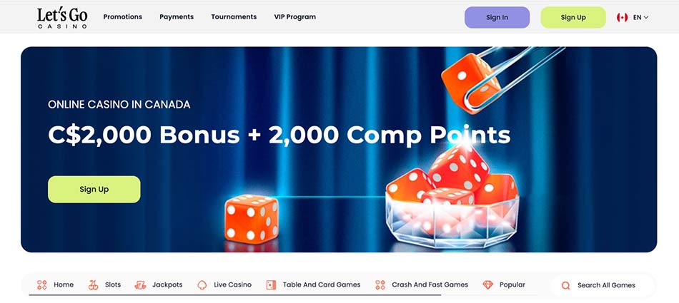 Let’s Go Casino best casino offer